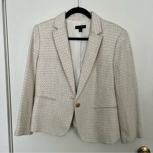 Blazer - White & Cream Tweed (Ann Taylor)